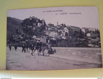 CORTE (HAUTE CORSE) VUE GENERALE