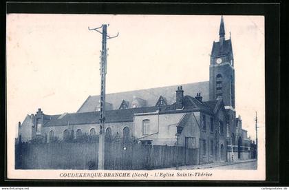 CPA Coudekerque-Branche, L`Eglise Sainte-Thérèse