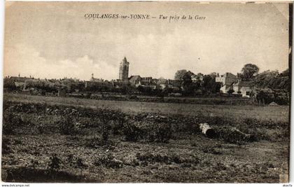 CPA Coulanges sur Yonne vue prise de la gare (1478346)