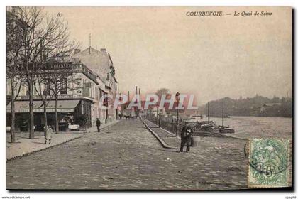CPA Courbevoie Le quai de Seine