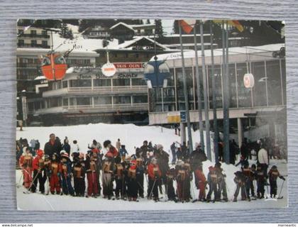 Cpa Courchevel (73) départ du jardin d'enfants