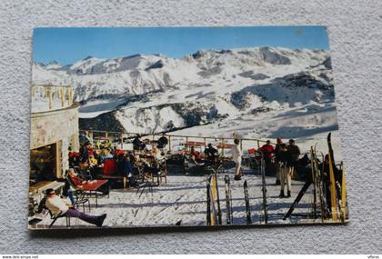 Cpm, Courchevel, la terrasse de la soucoupe volante et les montagnes de la Vanoise, Savoie 73
