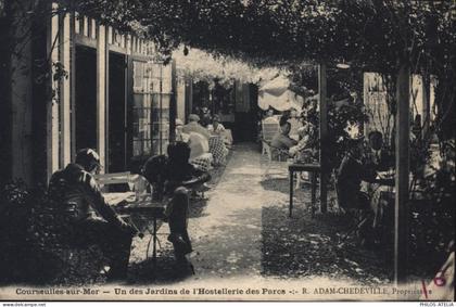 CP CPA Carte postale ancienne Calvados Courseulles sur mer Un des jardins de l'Hostellerie des parcs R Adam Chedeville