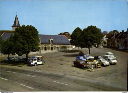 CPSM Courson Les Carrieres La Place Du Château