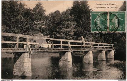 CPA  Carte Postale France  Courtalain  Passerelle de Godebert  1922 VM105546