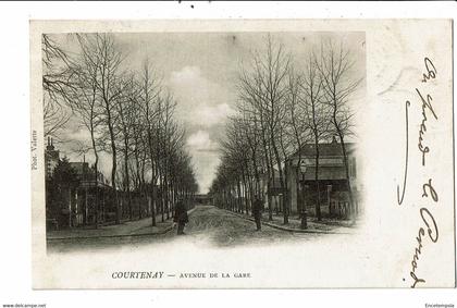 CPA-Carte Postale France-Courtenay-Avenue de la Gare 1903-VM28244