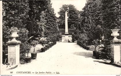 Coutances CPA Le jardin public