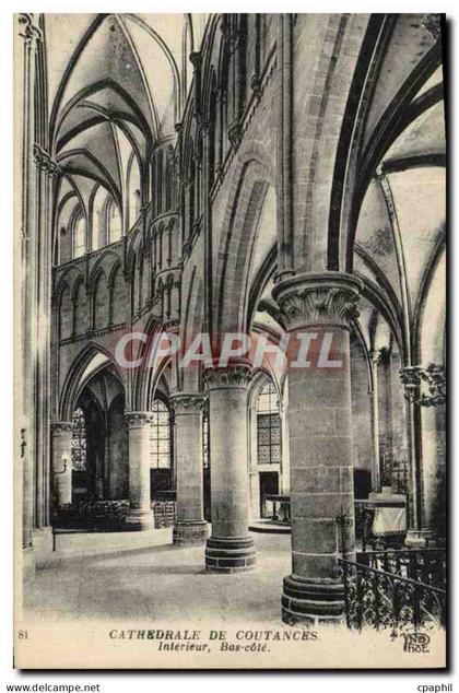 CPA Cathedrale De Coutances Interieur