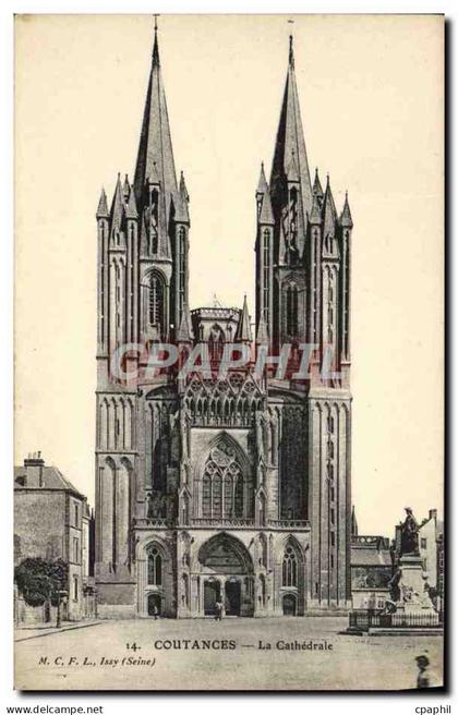 CPA Coutances La Cathedrale