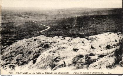CPA Craonne La Vallee De l'Ailette Vers Bouconville Militaria