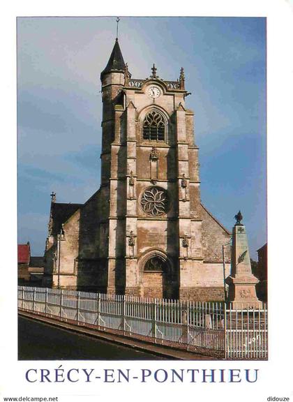 80 - Crecy en Ponthieu - L'église - CPM - Voir Scans Recto-Verso