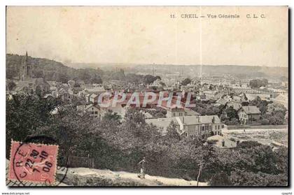 Creil CPA Vue generale