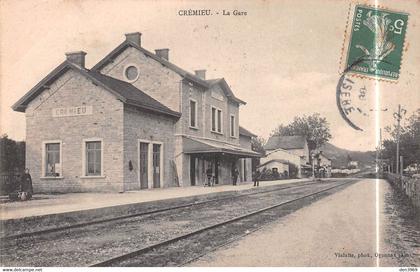 CREMIEU (Isère) - La Gare - Voie ferrée - Précurseur voyagé