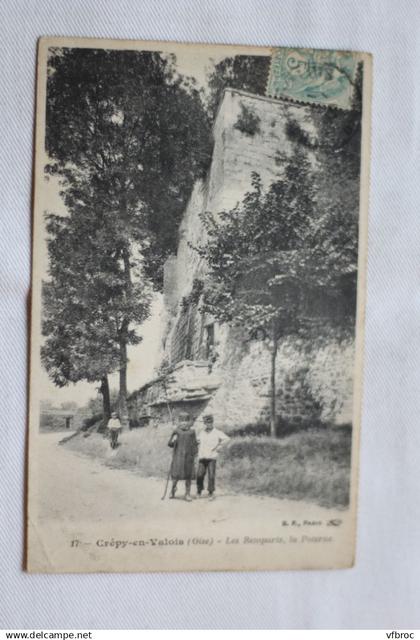 Crépy en Valois, les remparts, la Poterne, Oise 60