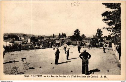 CPA CRETEIL Le Jeu de boules du Club bouliste de Creteil (600418)