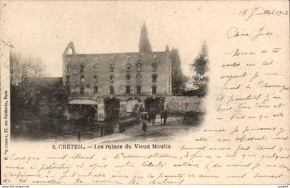 Creteil CPA Les ruines du vieux moulin