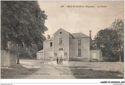 AQ#BFP2-53-0420 - GREZ-EN-BOUERE - La mairie