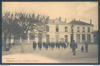 91 CROSNE CROSNES La Mairie et les Ecoles