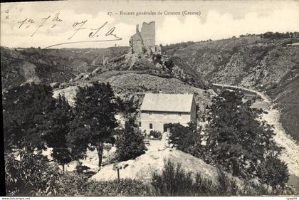 CPA ruines de CROZANT