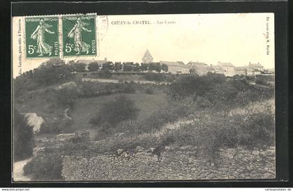 CPA Cruzy-le-Chatel, Les Larris