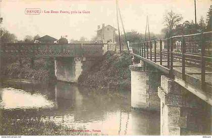 27 - Dangu - Les deux ponts près la Gare - Animée - CPA - Voir Scans Recto-Verso