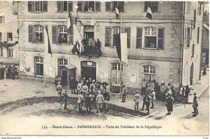 CPA Dannemarie Visite du Président de la République