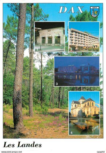 CPM Dax Landes Station thermale En parcourant Dax La fontaine chaude L'hotel Le Miradour