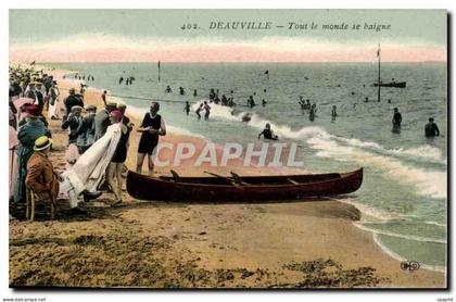 Deauville CPA Tout le monde se baigne