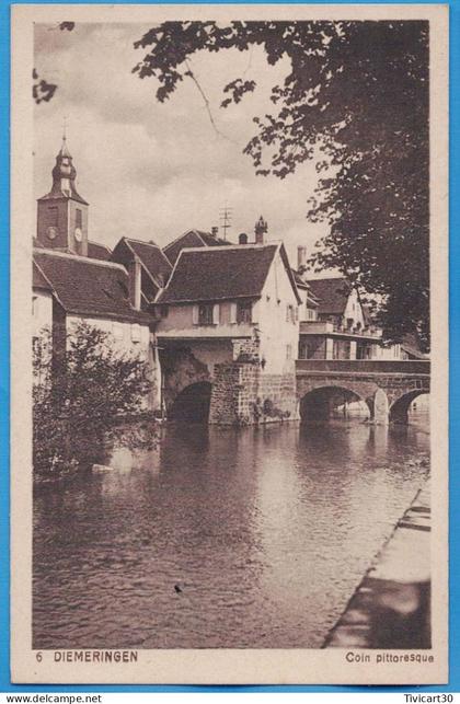 CPA BAS-RHIN (67) - DIEMERINGEN - COIN PITTORESQUE