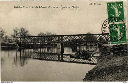 CPA DIGOIN - Pont du Chemin de Fer de DIGOIN au Donjon (437317)