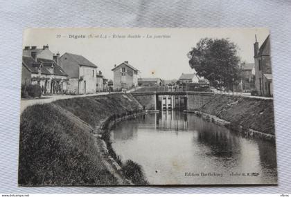 Digoin écluse double, la jonction, Saône et Loire 71