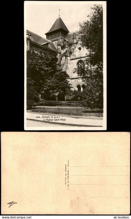 CPA Dinan L'Eglise Saint-Malo Dinan (C.du N.) 1930