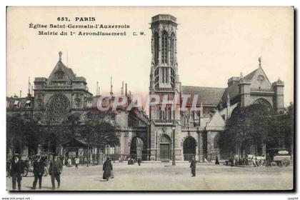 CPA paris eglise Saint Germain l'Auxerrois Mairie du 1er Arrondissement