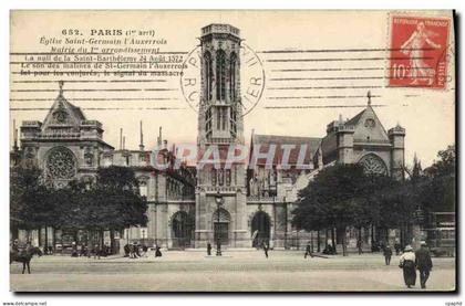 CPA Paris Ier arrt eglise Saint Germain l'Auxerrois Mairie du 1er Arrondissement