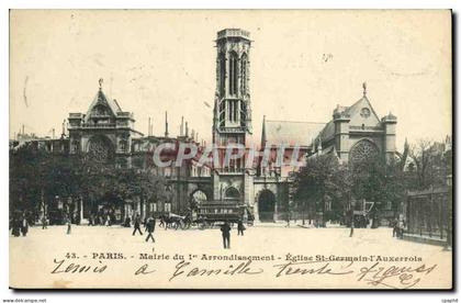 CPA Paris Mairie de l Arrondissement Eglise St Gernain l Auxerrois