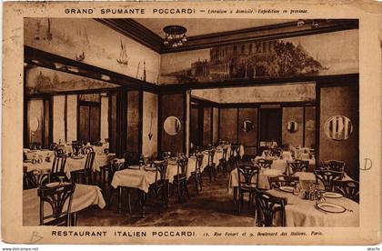 CPA PARIS 2e 12, rue Favart Restaurant Italien POCCARDI (1394889)