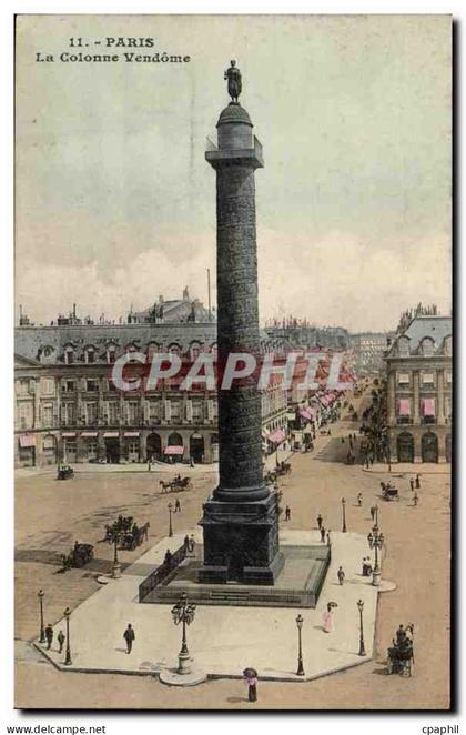 Paris CPA Colonne Vendome