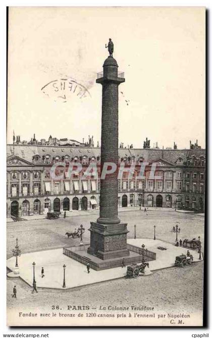 Paris CPA Colonne Vendome