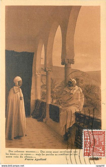 CPA Pierre arguetant-Des Colonnes muettes…Des corps aussi enveloppeque les ames…on cause…mais les pa