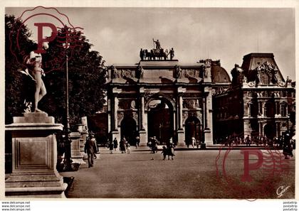 PARIS L'ARC DE TRIOMPHE DU CARROUSEL CARROUSEL TRIUMPHAL ARCH Francia  France Frankreich