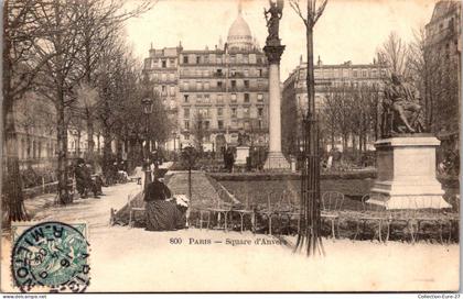 (29/09/25) 75-CPA PARIS - 9ème ARRONDISSEMENT - SQUARE D'ANVERS