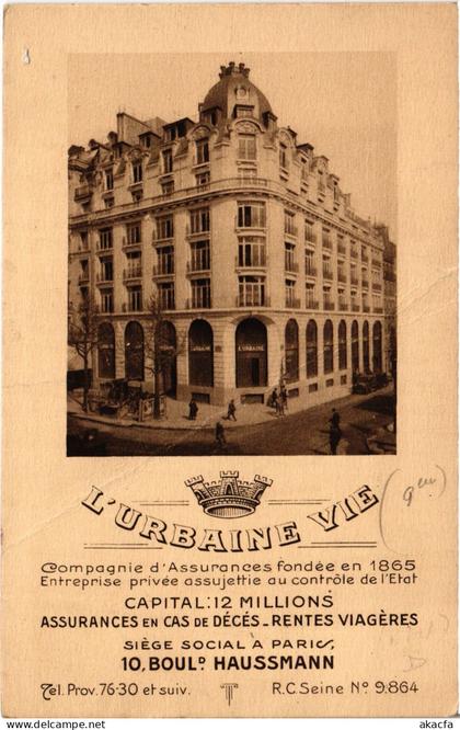 CPA PARIS 9e 10, Bd Haussmann L'URBAINE VIE (1394911)
