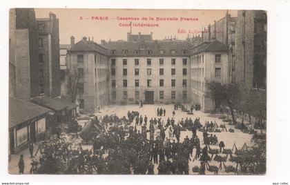 PARIS  75  CASERNES DE LA NOUVELLE FRANCE  -  COUR INTÉRIEURE  - 09 éme ARRONDISSEMENT