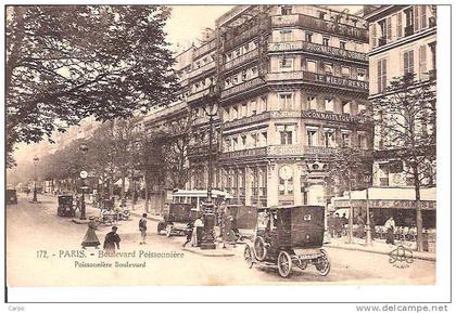 PARIS 10ème. - Boulevard Poissonnière. (Journal "Le Matin")