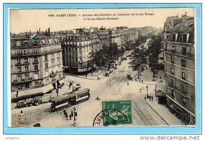 75 - 13 e -- Avenue des Gobelins....
