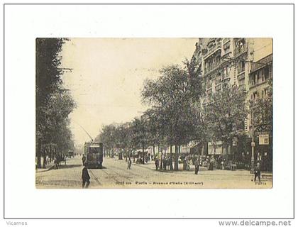 CPA 75 PARIS 13 eme Avenue d'Italie        Tram