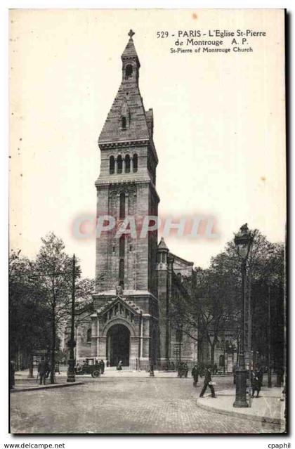 Paris(14) Automobile- L'Eglise St-Pierre de Montrouge-St Pierre of Montrouge Church - CPA