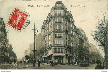 PARIS  14 eme arrondissement  rue Sarrette et rue d' Alesia