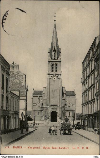 75 - PARIS - arrondissement 15 - rue de Vaugirard - église Saint-Lambert