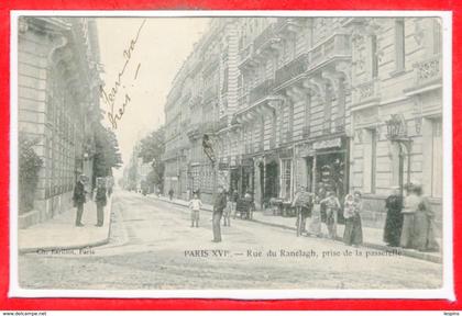 75 - PARIS - 16 arr. - Rue  du Ranelagh